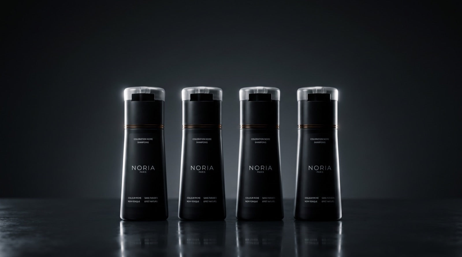 Flacon de shampoing colorant Noria